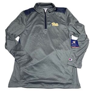 Pittsburgh Pitt Panthers Champion 1/4 Zip Pullover Jacket Men's Small NWT New‎
